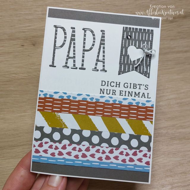 Herzlich Willkommen zu unserem Insta Hop! 
.
Wir wollen euch mit unseren kreativen Ideen inspirieren! Heute zum Thema In Color Farben! 
.
Weiter gehts zu... 
@herzerlskreativecke 
.
Welche Materialien und Zubehör ich für diese Vatertagskarte genau verwendet habe?
Das verrate ich euch gerne - schreibt mir einfach eine Nachricht, ich helfe gerne weiter…
.
Ich freue mich auf eurer Feedback ❤💬
. 
.
alles Liebe
Eva
.
. 
#stampinup #stampinupösterreich #stampinupdemo #stampinupdemonstrator #handgemacht #handmade #Inspiration #kreativ #basteln #Stempeln #kreativmitpapier #teaminstahop #dowhatyoulove #creativelifehappylife #kreativeauszeit #glückwunschkarte #vatertagskarte #incolor2023 #designerpapier 
.
.
.
📦 Bestellungen von Stampin' Up! Produkten könnt ihr direkt über shop.allerleikreatives.at (mit dem aktuellen Gastgeberinnencode) oder über mich persönlich aufgeben.